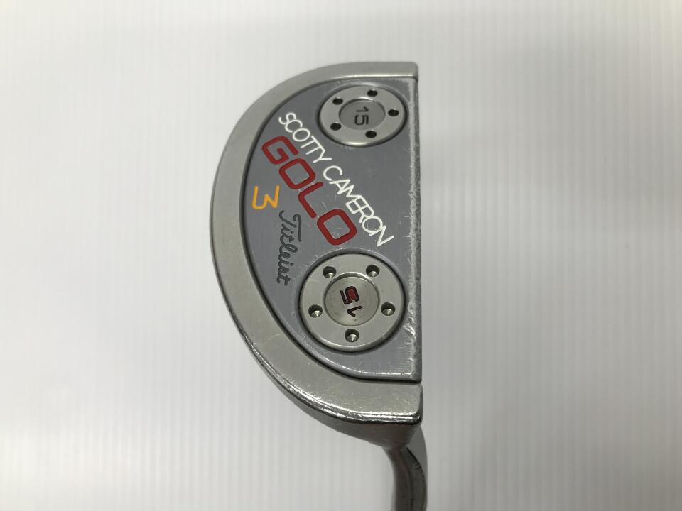 【中古】タイトリスト SC GOLO 3 2015 パター 34.0インチ ヘッドカバーあり オリジナルスチール Dランク 右利き用 Titleist ゴルフクラブ スコッティキャメロン ゴーロー ゴルフドゥ ゴルフ用品 GOLF