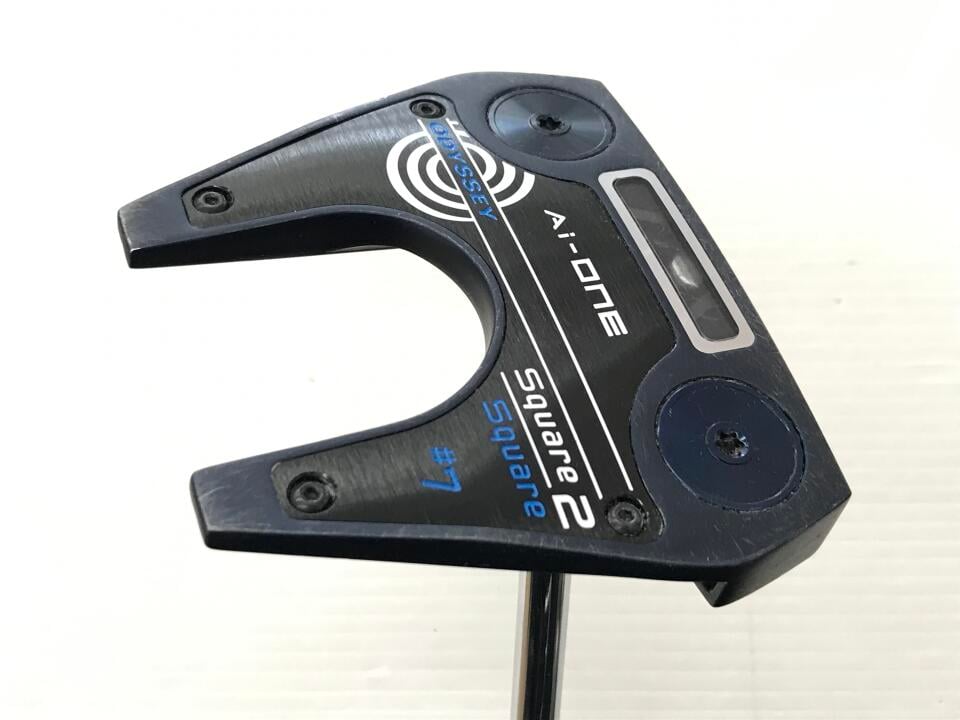【中古】オデッセイ Ai-ONE Square 2 Square #7 ZT パター 34.0インチ ヘッドカバーあり オリジナルスチール Cランク 右利き用 ODYSSEY ゴルフクラブ ゴルフドゥ ゴルフ用品 GOLF DO 中古ゴルフクラブ