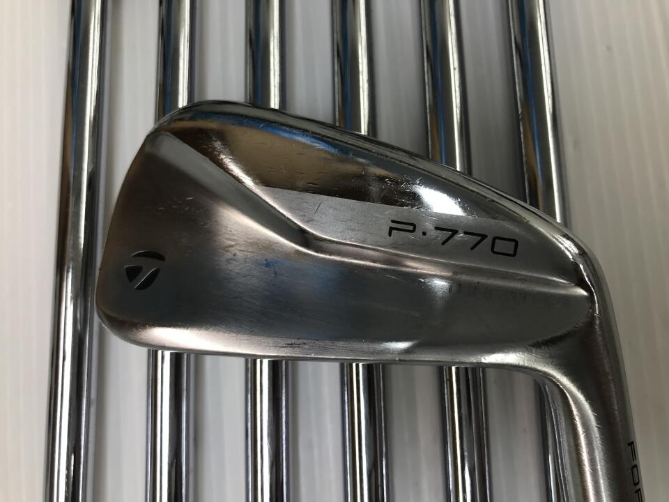 【中古】【訳あり】テーラーメイド P・770 2020 アイアンセット 25.5&deg; S200フレックス 37.75インチ ダイナミックゴールド HT リシャフト品 Dランク 右利き用 Taylormade ゴルフクラブ ゴルフドゥ ゴル｜ゴルフ ドゥ 中古クラブ店