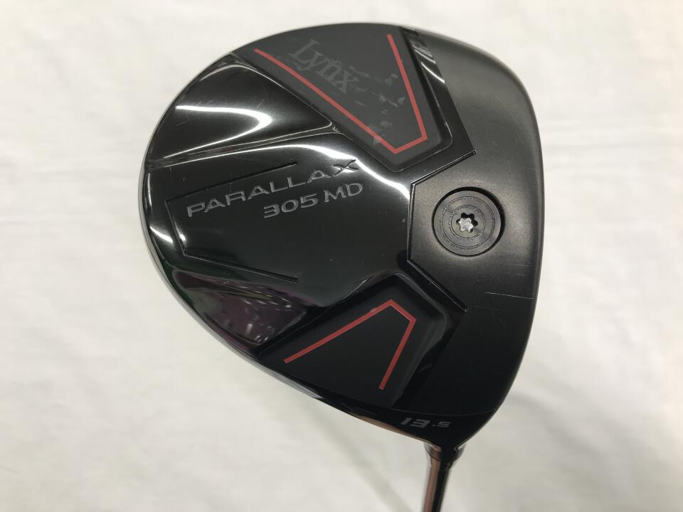 【中古】リンクス PARALLAX 305MD ドライバー 13.5° Sフレックス 43.25インチ ヘッドカバーあり TOUR　AD　VF-6 リシャフト品 Cランク 右利き用 Lynx ゴルフクラブ ゴルフドゥ ゴルフ用品 GOLF DO 中古ゴ