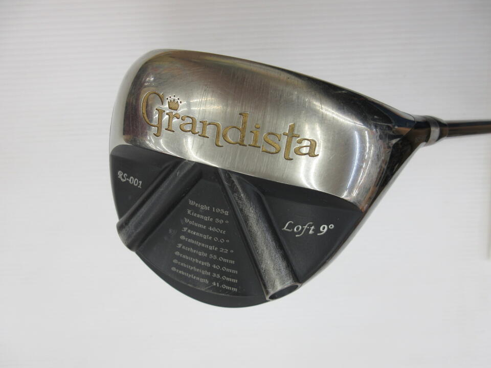 【中古】グランディスタ RS-001 Version.S ドライバー 9° Sフレックス 45.5インチ KUROKAGE　XT60 リシャフト品 Dランク 右利き用 Grandista ゴルフクラブ ゴルフドゥ ゴルフ用品 GOLF DO 中古ゴルフクラブ