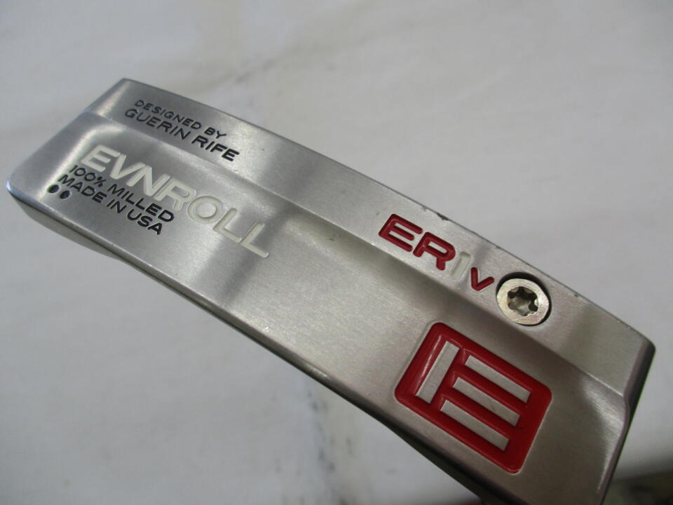 【中古】イーブンロールパター ER1v SHORT PLUMBER パター 34.0インチ ヘッドカバーあり オリジナルスチール Cランク 右利き用 EVNROLL PUTTERS ゴルフクラブ ゴルフドゥ ゴルフ用品 GOLF DO 中古ゴルフ