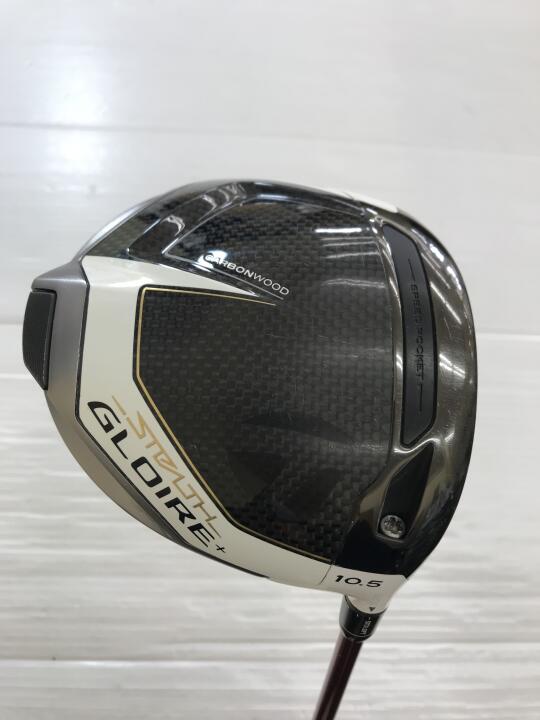 【中古】テーラーメイド STEALTH GLOIRE+ ドライバー 10.5° Rフレックス 45.0インチ ヘッドカバーあり ｸﾞﾗﾌｧｲﾄﾃﾞｻﾞｲﾝGｼﾘｰｽﾞ50 リシャフト品 Cランク 右利き用 Taylormade ゴルフク