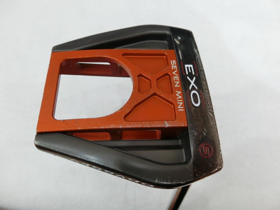 【中古】オデッセイ EXO SEVEN MINI S 2019 パター 34.0インチ ヘッドカバーあり オリジナルスチール Dランク 右利き用 ODYSSEY ゴルフクラブ ゴルフドゥ ゴルフ用品 GOLF DO 中古ゴルフクラブ