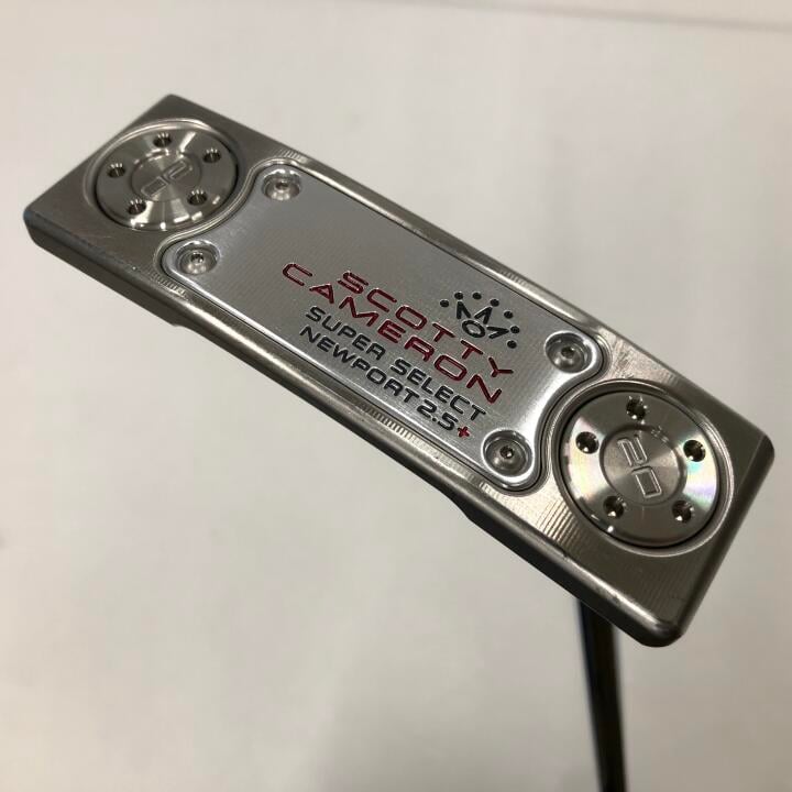 【中古】タイトリスト SC SUPER SELECT NEWPORT 2.5+ パター 33.0インチ ヘッドカバーあり オリジナルスチール Cランク 右利き用 Titleist ゴルフクラブ スコッティキャメロン スーパーセレクト ニュー