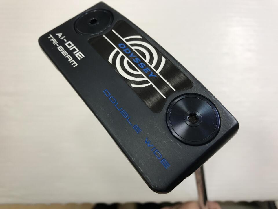 【中古】オデッセイ Ai-ONE TRI-BEAM DOUBLE WIDE パター 34.0インチ ヘッドカバーあり オリジナルスチール Cランク 右利き用 ODYSSEY ゴルフクラブ ゴルフドゥ ゴルフ用品 GOLF DO 中古ゴルフクラブ