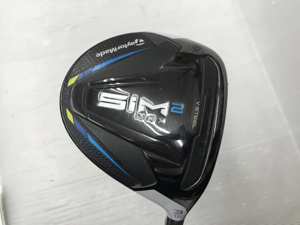 【中古】テーラーメイド SIM2 MAX フェアウェイウッド 3W 15° SRフレックス 43.0インチ ヘッドカバーあり TENSEI BLUE TM50(SIM2) Cランク 右利き用 Taylormade ゴルフクラブ シム2マックス ゴルフドゥ ゴル