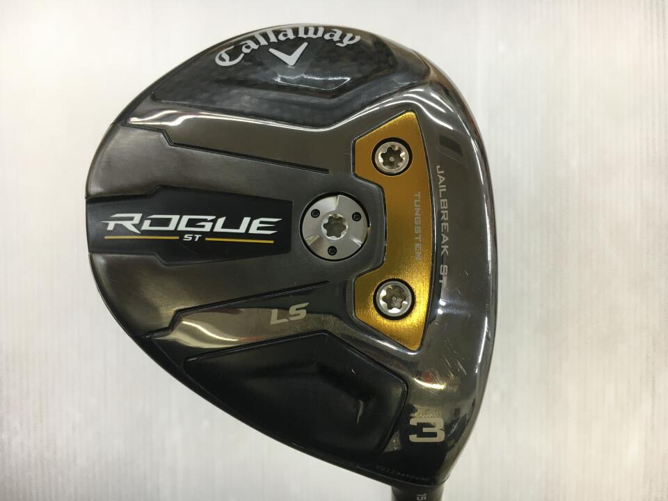 【中古】キャロウェイ ROGUE ST LS フェアウェイウッド 3W 15° Sフレックス 43.0インチ ヘッドカバーあり TENSEI 55 for Callaway(ROGUE ST) Cランク 右利き用 Callaway ゴルフクラブ ローグSTLS ゴルフドゥ ゴ