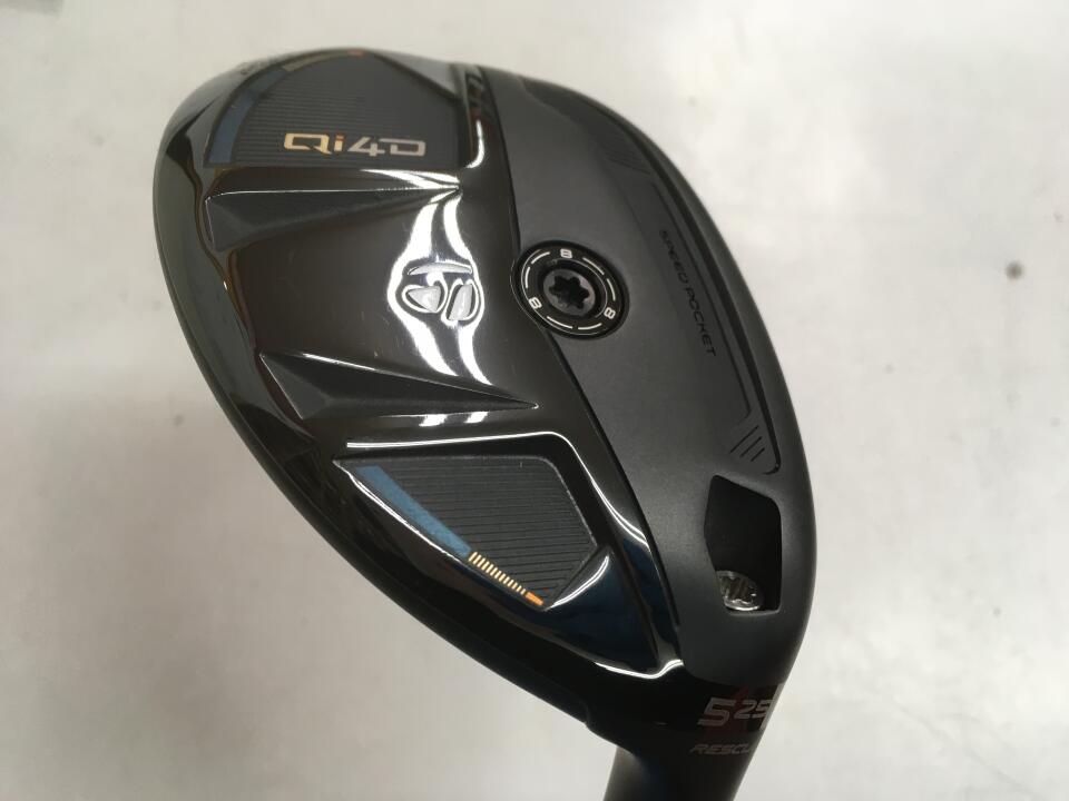 【中古】テーラーメイド Qi4D ユーティリティ 25° Sフレックス 39.25インチ ヘッドカバーあり REAX 65 (Qi4D) Bランク 右利き用 Taylormade ゴルフクラブ ゴルフドゥ ゴルフ用品 GOLF DO 中古ゴルフクラ
