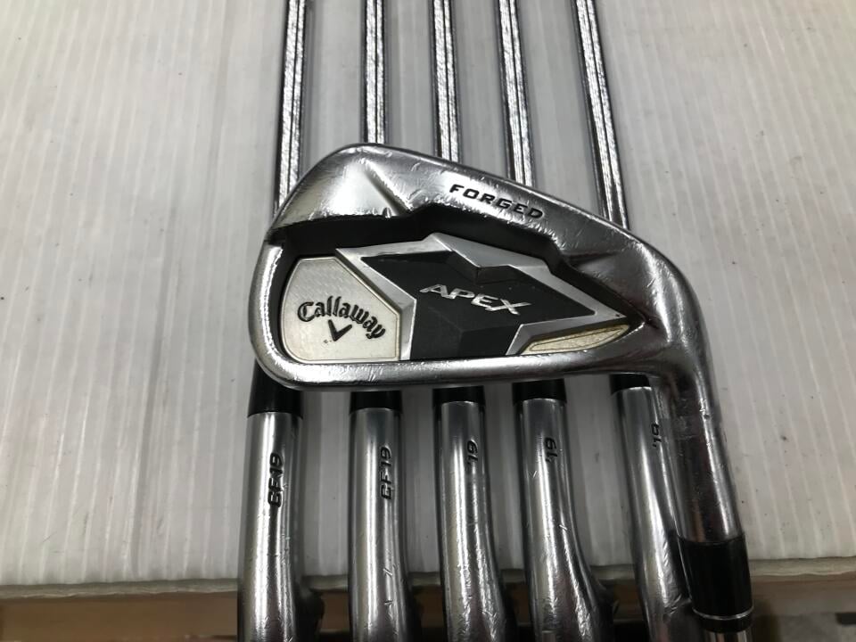 【中古】キャロウェイ APEX 2019 アイアンセット Sフレックス 38.0インチ NSプロ Zelos 8 Cランク 右利き用 Callaway ゴルフクラブ エイペックス2019 ゴルフドゥ ゴルフ用品 GOLF DO 中古ゴルフクラブ