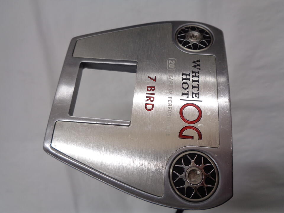【中古】オデッセイ ホワイト ホット OG #7 BIRD パター 33.0インチ ヘッドカバーあり オリジナルスチール Dランク 右利き用 ODYSSEY ゴルフクラブ ゴルフドゥ ゴルフ用品 GOLF DO 中古ゴルフクラブ