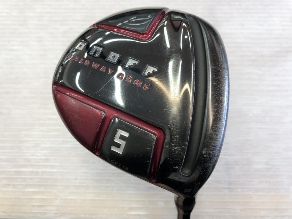 【中古】グローブライド ONOFF FAIRWAY ARMS AKA 2022 フェアウェイウッド 5W 18° Sフレックス 42.25インチ ヘッドカバーあり SMOOTH KICK MP-522F Dランク 右利き用 GLOBERIDE ゴルフクラブ オノフ フェアウェ
