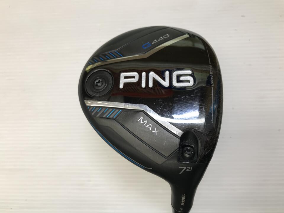 【中古】ピン G440 MAX フェアウェイウッド 7W 21° Rフレックス 42.0インチ ALTA J CB BLUE Cランク 右利き用 PING ゴルフクラブ G440マックス ゴルフドゥ ゴルフ用品 GOLF DO 中古ゴルフクラブ