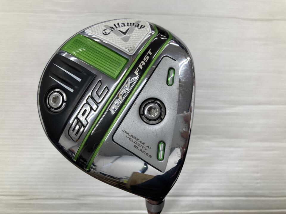 【中古】【訳あり】キャロウェイ EPIC MAX FAST フェアウェイウッド 5W 18° SRフレックス 42.25インチ ヘッドカバーあり Speeder EVOLUTION for Callaway Dランク 右利き用 Callaway ゴルフクラブ エピックマッ