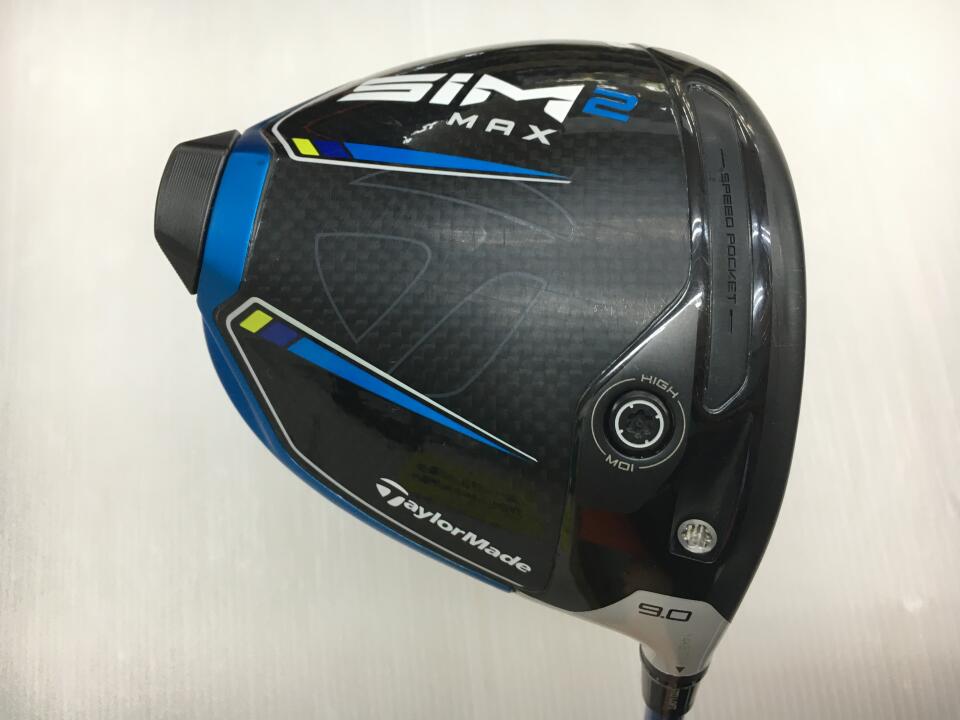 【中古】テーラーメイド SIM2 MAX ドライバー 9° Sフレックス 45.25インチ ヘッドカバーあり SPEEDER NX70 リシャフト品 Dランク 右利き用 Taylormade ゴルフクラブ シム2マックス ゴルフドゥ ゴルフ用