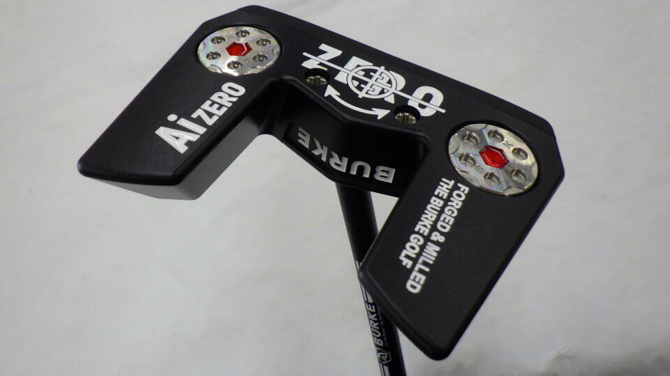 【中古】BURKE GOLF Ai ZERO BLACK パター 35.0インチ ヘッドカバーあり 各種シャフト Bランク 右利き用 ゴルフクラブ ゴルフドゥ ゴルフ用品 GOLF DO 中古ゴルフクラブ