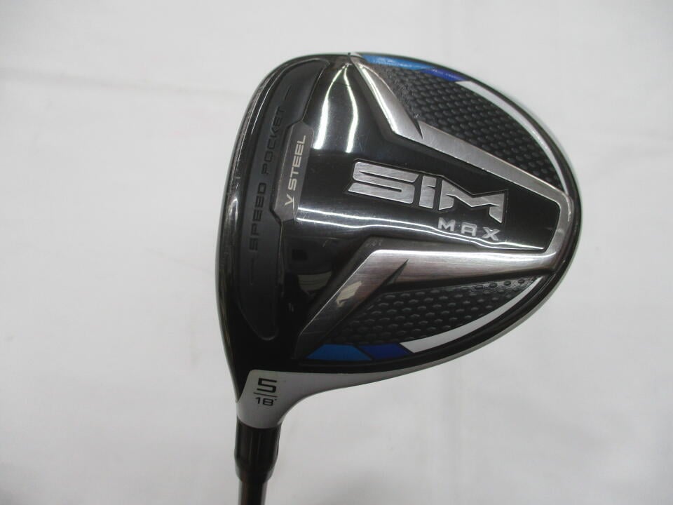 【中古】テーラーメイド SIM MAX フェアウェイウッド 5W 18° SRフレックス 42.25インチ ヘッドカバーあり TENSEI BLUE TM50 Cランク 左利き用 Taylormade ゴルフクラブ シムマックス ゴルフドゥ ゴルフ用|ゴルフ ドゥ 中古クラブ店