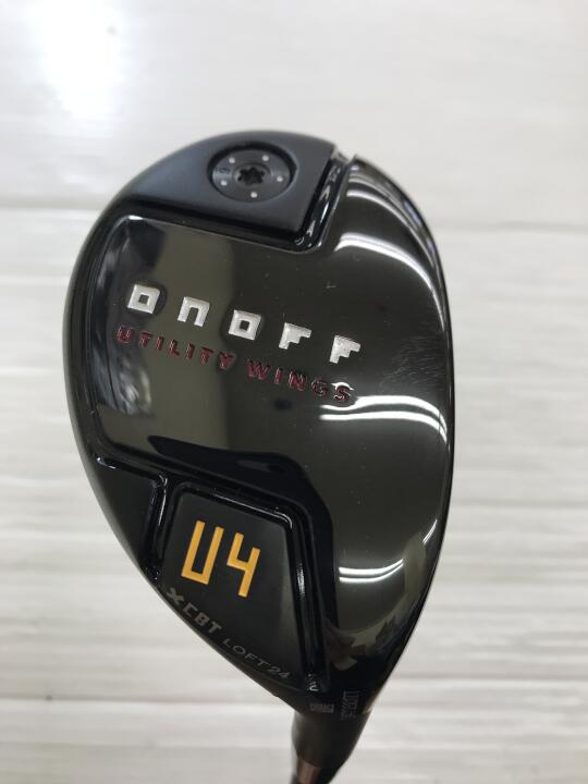 【中古】グローブライド ONOFF UTILITY WINGS KURO 2022 ユーティリティ 24° Sフレックス 39.0インチ ヘッドカバーあり SHINARI:i65 Bランク 右利き用 GLOBERIDE ゴルフクラブ オノフ ユーティリティーウィン