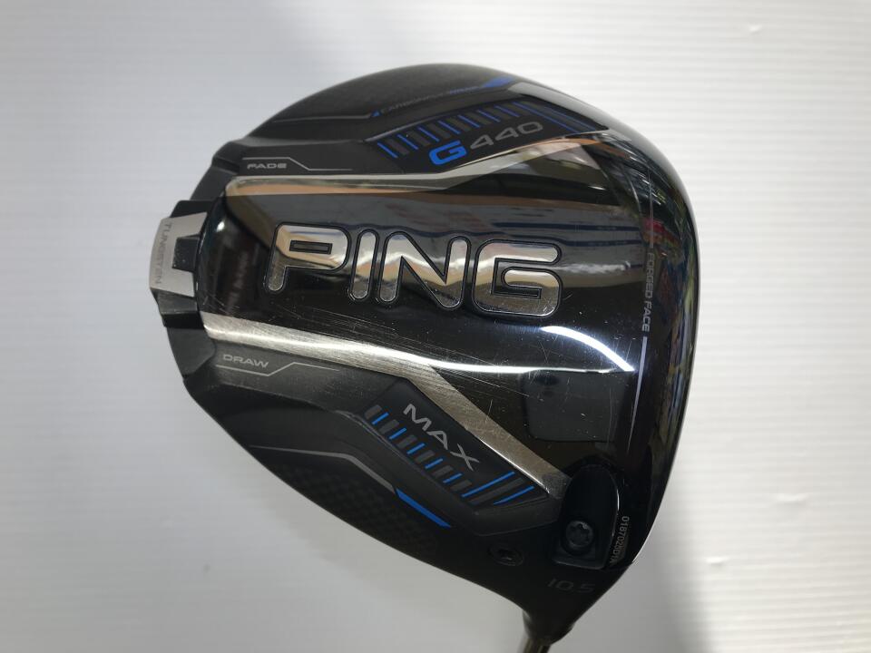 【中古】ピン G440 MAX ドライバー 10.5° Rフレックス 45.25インチ ヘッドカバーあり TOUR 2.0 CHROME 65 Cランク 右利き用 PING ゴルフクラブ G440マックス ゴルフドゥ ゴルフ用品 GOLF DO 中古ゴルフクラ