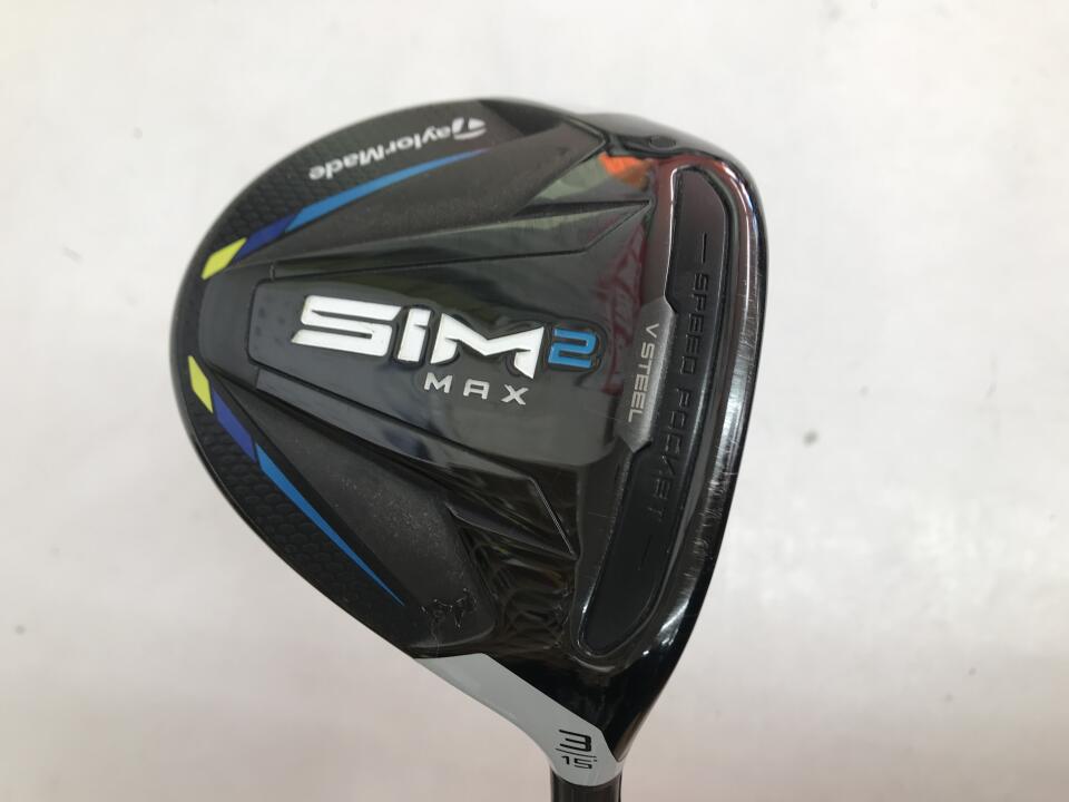【中古】テーラーメイド SIM2 MAX フェアウェイウッド 3W 15° SRフレックス 43.25インチ ヘッドカバーあり TENSEI BLUE TM50(SIM2) Cランク 右利き用 Taylormade ゴルフクラブ シム2マックス ゴルフドゥ ゴ