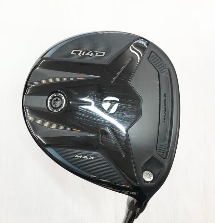 【中古】テーラーメイド Qi4D MAX フェアウェイウッド 5W Sフレックス 42.0インチ ヘッドカバーあり REAX 55 (Qi4D) Cランク 右利き用 Taylormade ゴルフクラブ Qi4Dマックス ゴルフドゥ ゴルフ用品 GOLF DO