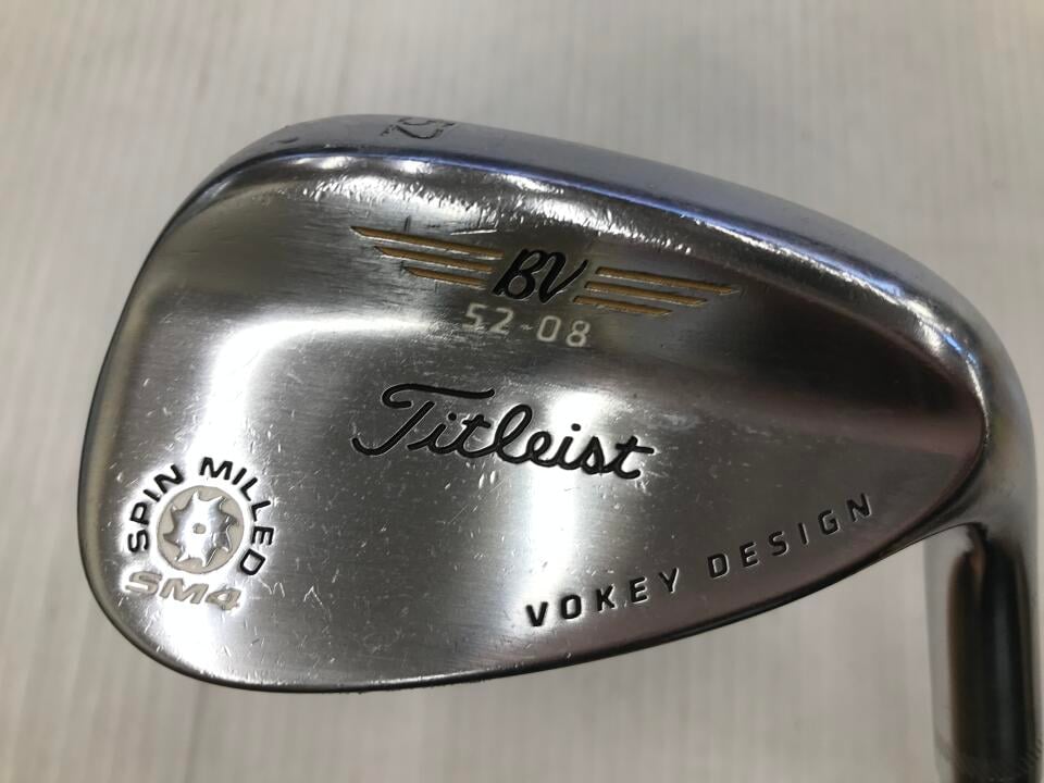 【中古】タイトリスト ボーケイ SM4 ツアークローム ウェッジ 52° Sフレックス 35.5インチ FUJIKURAROMBAX　７E06 リシャフト品 Dランク 右利き用 Titleist ゴルフクラブ ゴルフドゥ ゴルフ用品 GOLF DO