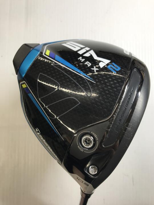 【中古】テーラーメイド SIM2 MAX ドライバー 10.5° Sフレックス 45.75インチ ヘッドカバーあり TENSEI BLUE TM50(SIM2) Cランク 右利き用 Taylormade ゴルフクラブ シム2マックス ゴルフドゥ ゴルフ用品 GOL