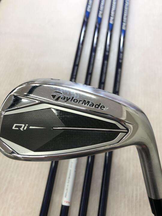 【中古】テーラーメイド Qi アイアンセット 24° Sフレックス 37.75インチ Diamana BLUE TM60 Cランク 右利き用 Taylormade ゴルフクラブ ゴルフドゥ ゴルフ用品 GOLF DO 中古ゴルフクラブ