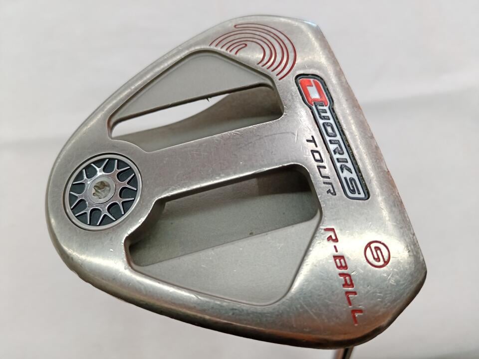 【中古】オデッセイ O-WORKS TOUR R-BALL S シルバー パター 34.0インチ ヘッドカバーあり オリジナルスチール Dランク 右利き用 ODYSSEY ゴルフクラブ ゴルフドゥ ゴルフ用品 GOLF DO 中古ゴルフクラブ