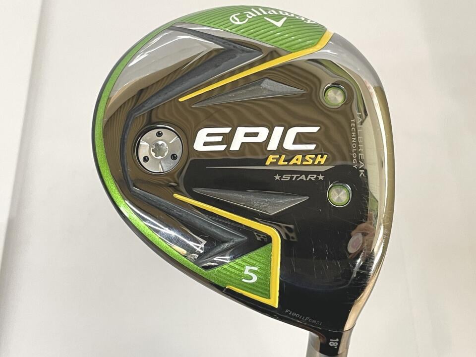 【中古】キャロウェイ EPIC FLASH STAR フェアウェイウッド 5W 18° SRフレックス 42.75インチ SpeederEVOLUTION　FW 50 リシャフト品 Cランク 右利き用 Callaway ゴルフクラブ エピックフラッシュスター ゴル