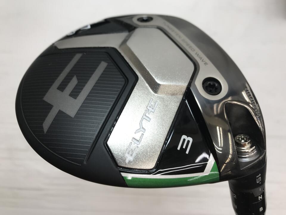 【中古】キャロウェイ ELYTE フェアウェイウッド 3W 15° Sフレックス 43.0インチ ヘッドカバーあり ATTAS　MB-FW リシャフト品 Cランク 右利き用 Callaway ゴルフクラブ エリート ゴルフドゥ ゴルフ用