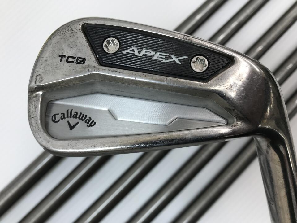 【中古】キャロウェイ APEX TCB 2024 US アイアンセット 26° Sフレックス 38.25インチ SteelFiber i110 cw リシャフト品 Dランク 右利き用 Callaway ゴルフクラブ エイペックスTCB2024 ゴルフドゥ ゴルフ用品