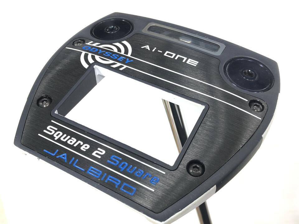 【中古】オデッセイ Ai-ONE Square 2 Square JAILBIRD ZT パター 33.0インチ ヘッドカバーあり オリジナルスチール Cランク 右利き用 ODYSSEY ゴルフクラブ ゴルフドゥ ゴルフ用品 GOLF DO 中古ゴルフクラブ