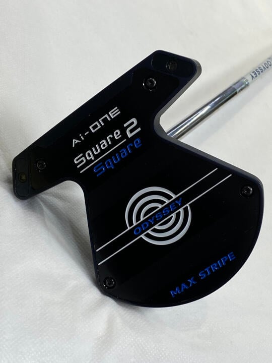 【中古】オデッセイ Ai-ONE Square 2 Square MAX STRIPE パター 33.0インチ ヘッドカバーあり オリジナルスチール Cランク 右利き用 ODYSSEY ゴルフクラブ ゴルフドゥ ゴルフ用品 GOLF DO 中古ゴルフクラブ｜ゴルフ ドゥ 中古クラブ店 20,498円