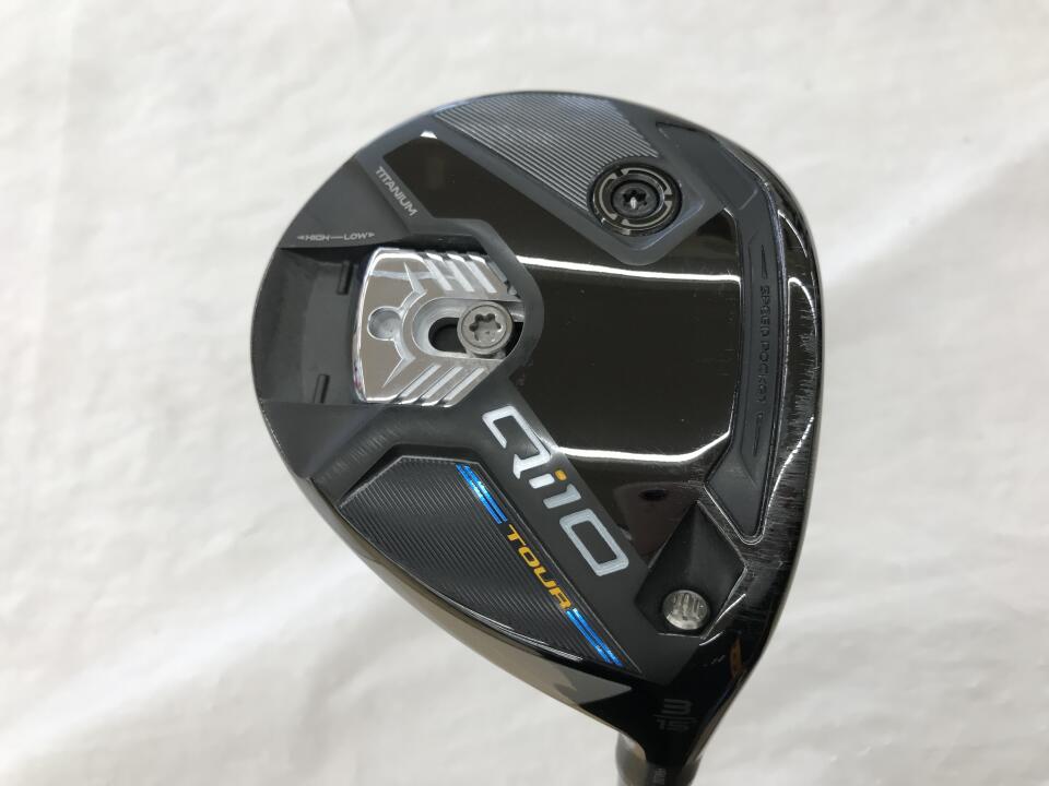 【中古】テーラーメイド Qi10 TOUR フェアウェイウッド 3W 15° TXフレックス 43.25インチ ヘッドカバーあり TENSEI 1K PRO ORANGE 70 リシャフト品 Bランク 右利き用 Taylormade ゴルフクラブ Qi10ツアー ゴル