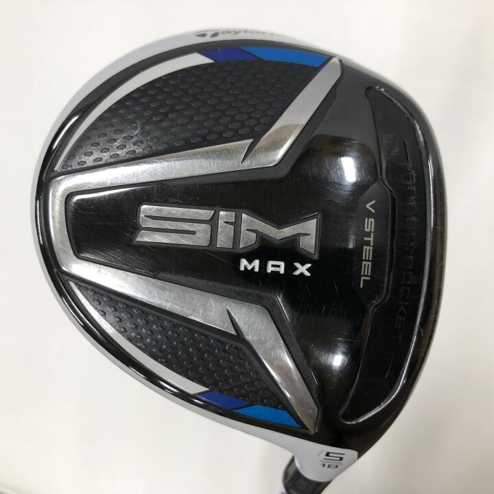 【中古】テーラーメイド SIM MAX フェアウェイウッド 5W 18° Sフレックス 42.0インチ ツアーAD BB?5 リシャフト品 Cランク 右利き用 Taylormade ゴルフクラブ シムマックス ゴルフドゥ ゴルフ用品 GOL