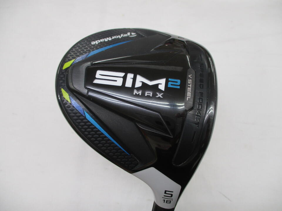 【中古】テーラーメイド SIM2 MAX フェアウェイウッド 5W 18° Rフレックス 42.25インチ ヘッドカバーあり TENSEI BLUE TM50(SIM2) Cランク 右利き用 Taylormade ゴルフクラブ シム2マックス ゴルフドゥ ゴル