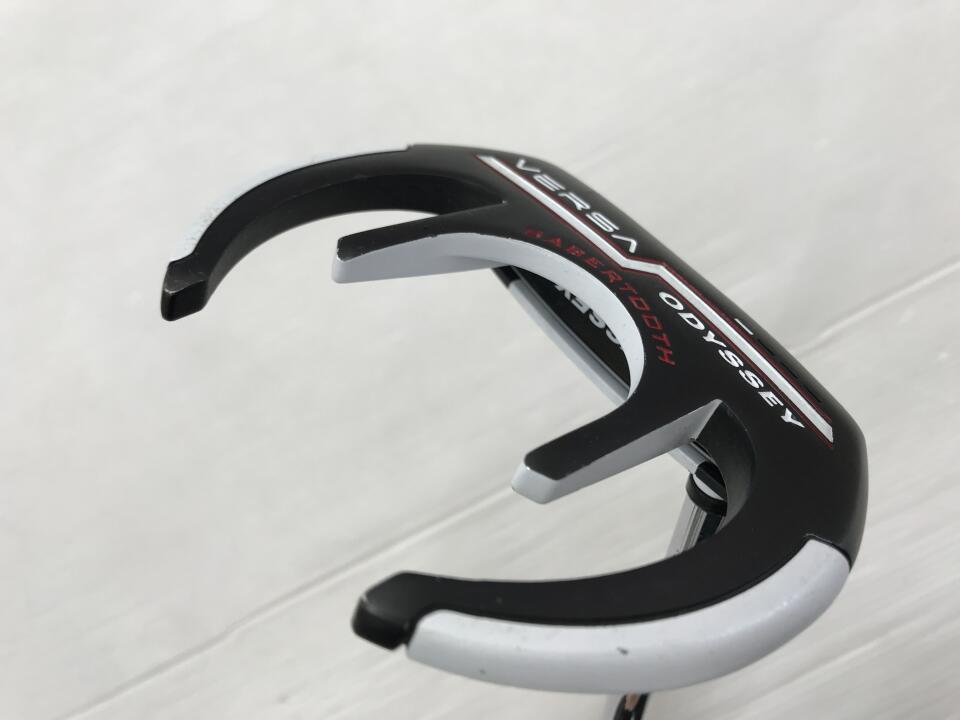 【中古】オデッセイ VERSA SABERTOOTH BLACK(ホリゾンタル) パター 33.0インチ オリジナルスチール Cランク 右利き用 ODYSSEY ゴルフクラブ ゴルフドゥ ゴルフ用品 GOLF DO 中古ゴルフクラブ