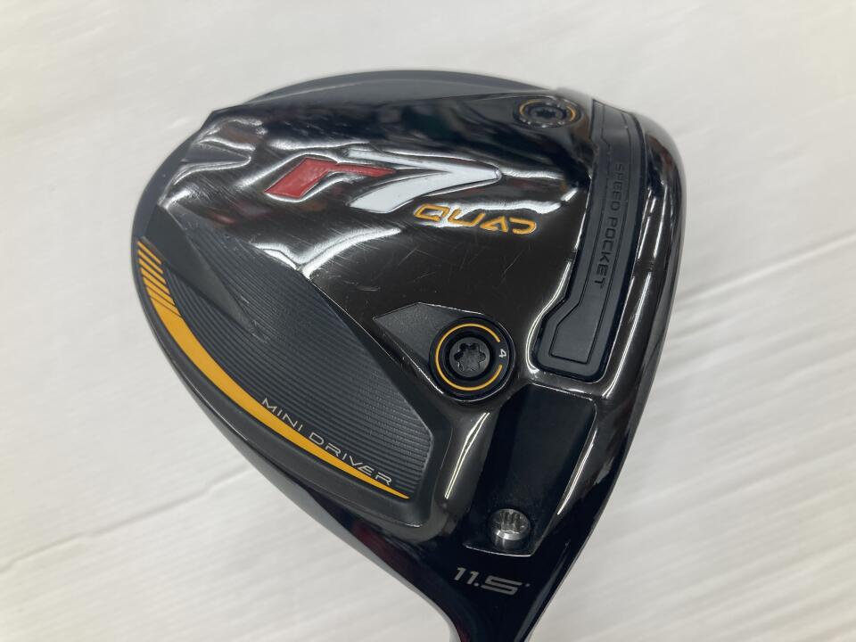 【中古】テーラーメイド r7 QUAD MINI DRIVER ドライバー 11.5° Sフレックス 43.75インチ ヘッドカバーあり Diamana SILVER TM55(r7 QUAD) Cランク 右利き用 Taylormade ゴルフクラブ アールセブンクアッドミニ|ゴルフ ドゥ 中古クラブ店