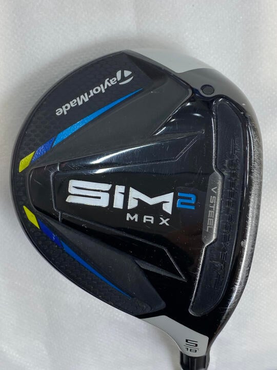 【中古】テーラーメイド SIM2 MAX フェアウェイウッド 5W 18° SRフレックス 42.25インチ ヘッドカバーあり TENSEI BLUE TM50(SIM2) Cランク 右利き用 Taylormade ゴルフクラブ シム2マックス ゴルフドゥ ゴ