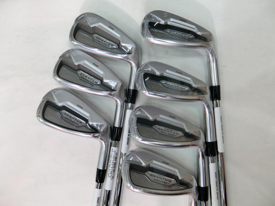 【中古】キャロウェイ QUANTUM MAX FAST アイアンセット 28° Sフレックス 37.5インチ NSプロ Zelos 7 Sランク 右利き用 Callaway ゴルフクラブ クオンタムマックスファスト ゴルフドゥ ゴルフ用品 GOLF DO