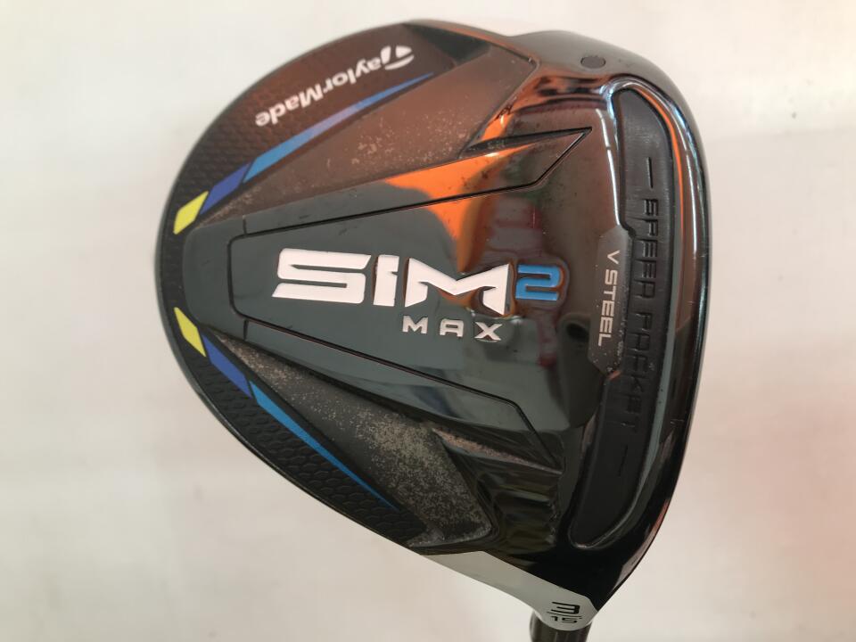 【中古】テーラーメイド SIM2 MAX フェアウェイウッド 3W 15° Sフレックス 43.0インチ ヘッドカバーあり ツアーAD HD-6 Dランク 右利き用 Taylormade ゴルフクラブ シム2マックス ゴルフドゥ ゴルフ用