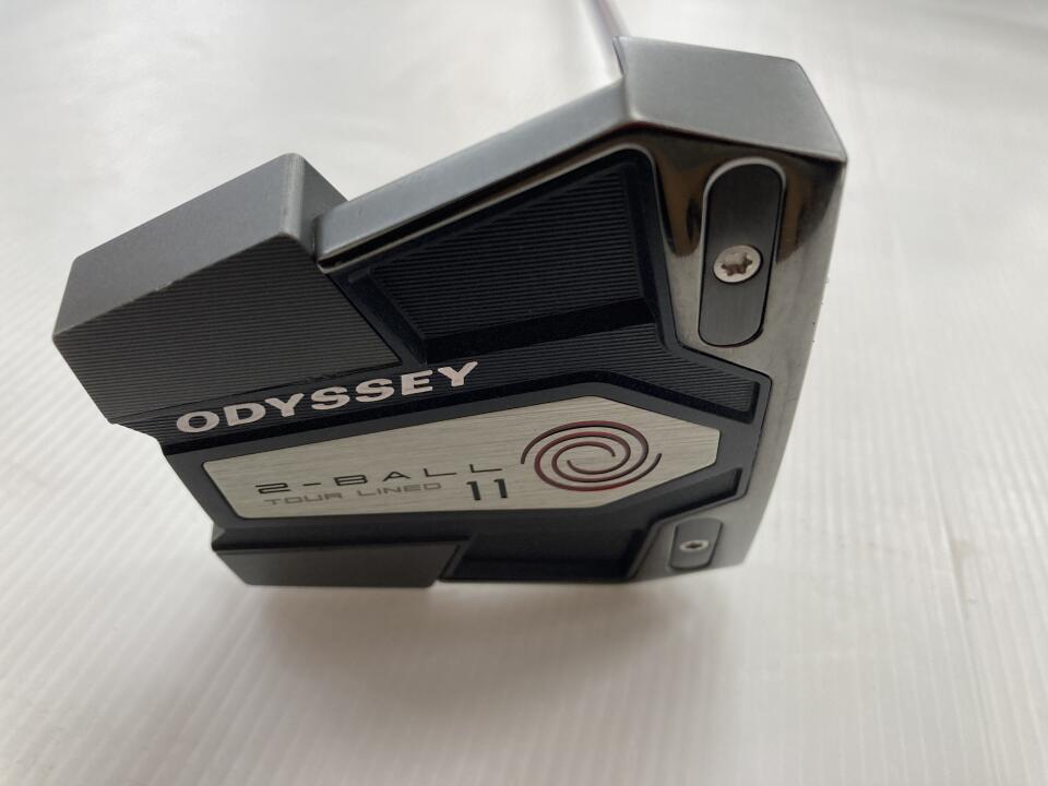 【中古】オデッセイ 2-BALL ELEVEN TOUR LINED パター 35.0インチ ヘッドカバーあり NSﾌﾟﾛ リシャフト品 Dランク 右利き用 ODYSSEY ゴルフクラブ ゴルフドゥ ゴルフ用品 GOLF DO 中古ゴルフクラブ