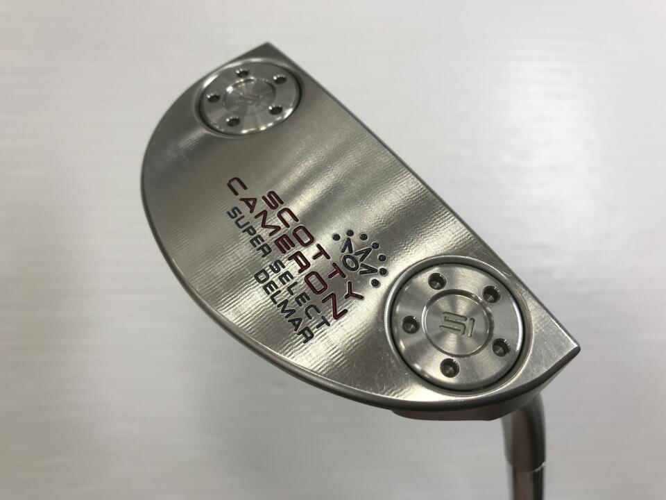 【中古】タイトリスト SC SUPER SELECT DEL MAR パター 34.0インチ ヘッドカバーあり オリジナルスチール Cランク 右利き用 Titleist ゴルフクラブ スコッティキャメロン スーパーセレクト デルマー 27,794円