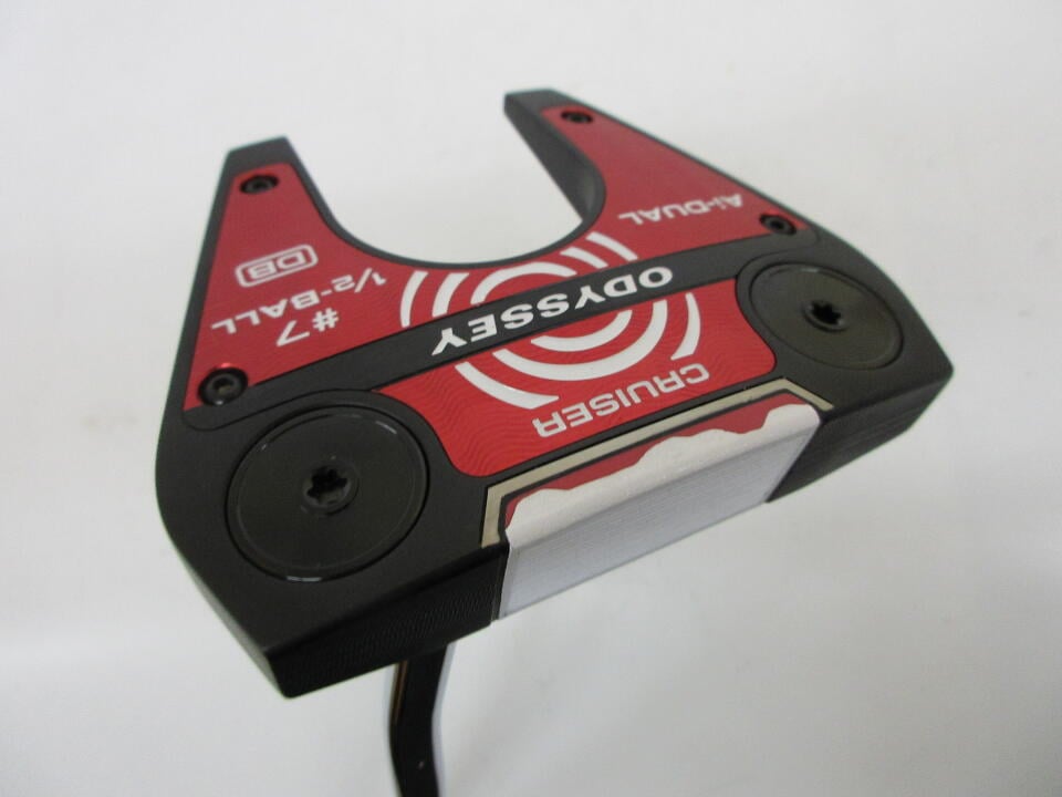 【中古】オデッセイ Ai-DUAL 1/2-BALL CRUISER #7 DB パター 38.0インチ ヘッドカバーあり オリジナルスチール Cランク 右利き用 ODYSSEY ゴルフクラブ ゴルフドゥ ゴルフ用品 GOLF DO 中古ゴルフクラブ