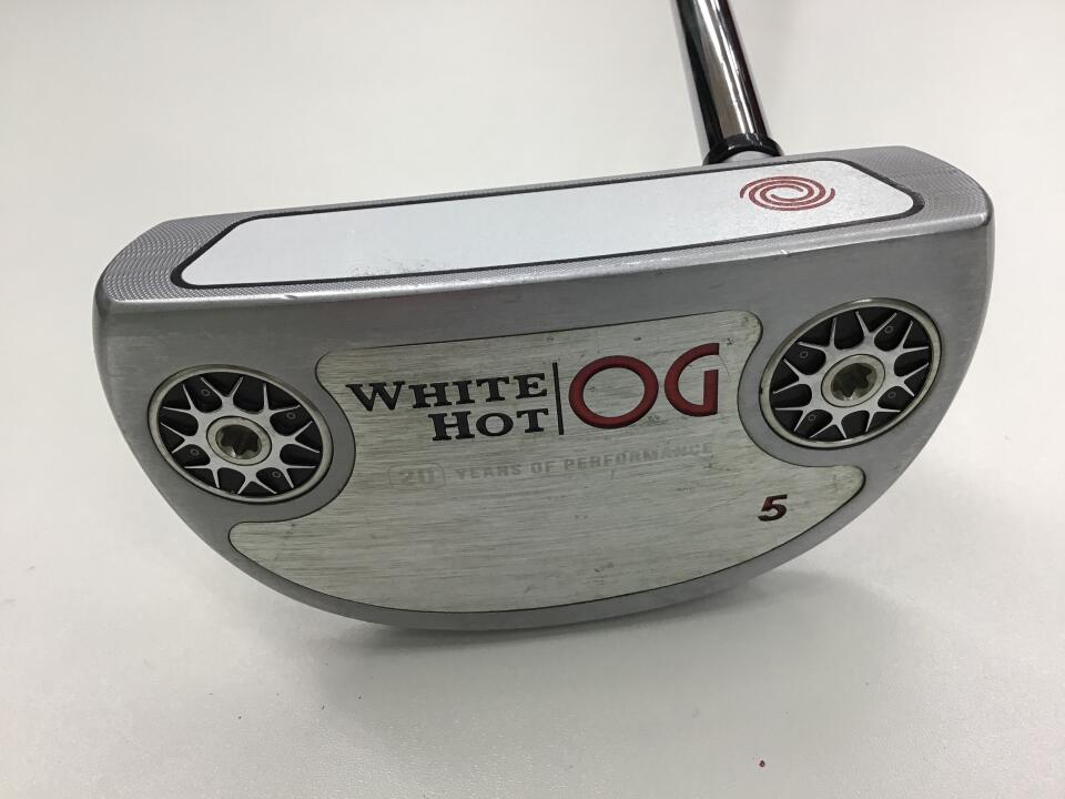 【中古】オデッセイ ホワイト ホット OG #5 パター 34.0インチ ヘッドカバーあり オリジナルスチール リシャフト品 Cランク 右利き用 ODYSSEY ゴルフクラブ ゴルフドゥ ゴルフ用品 GOLF DO 中古ゴ
