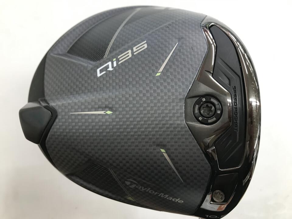 【中古】テーラーメイド Qi35 ドライバー 10.5° SXフレックス 45.5インチ ヘッドカバーあり ATTAS KING 5 リシャフト品 Cランク 右利き用 Taylormade ゴルフクラブ ゴルフドゥ ゴルフ用品 GOLF DO 中古ゴ