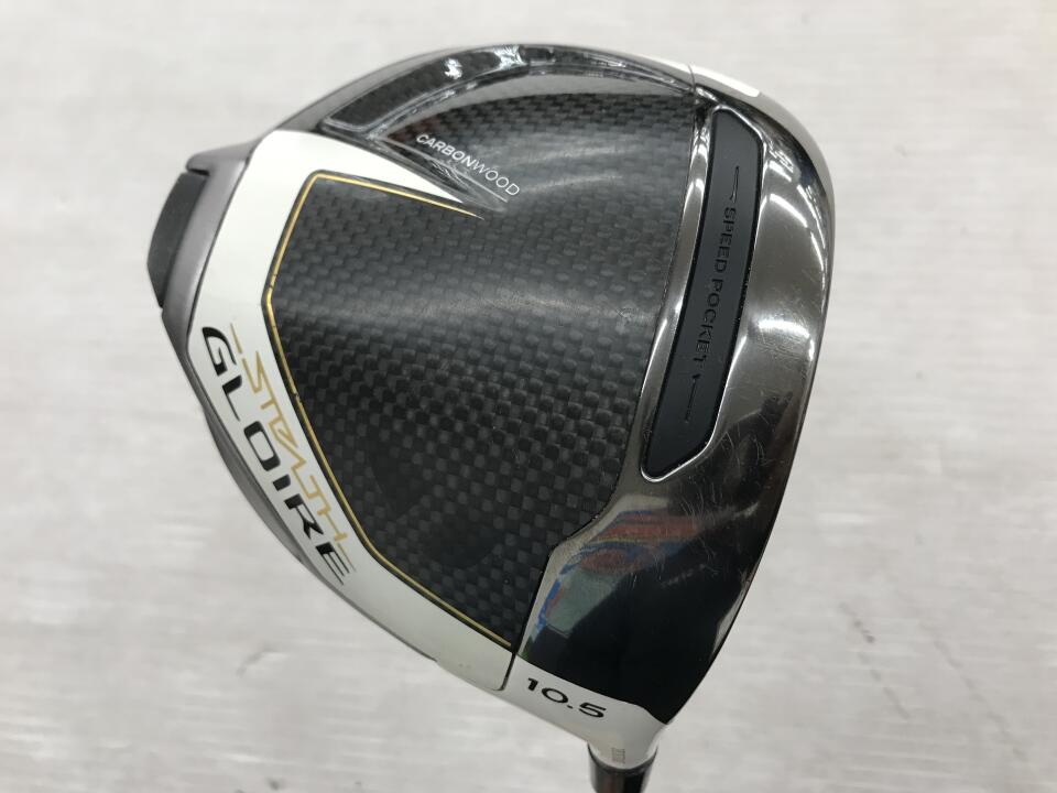 【中古】テーラーメイド STEALTH GLOIRE ドライバー 10.5° Xフレックス 45.5インチ Speeder 569 EVOLUTION 5 リシャフト品 Dランク 右利き用 Taylormade ゴルフクラブ ステルスグローレ ゴルフドゥ ゴルフ用