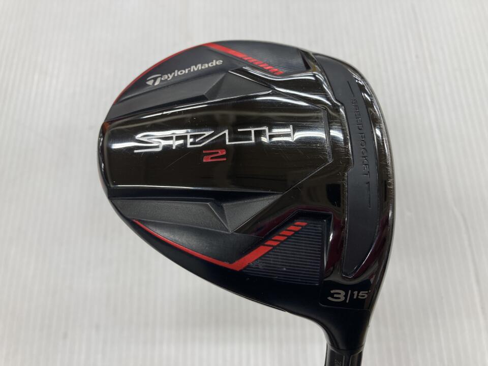 【中古】テーラーメイド STEALTH2 フェアウェイウッド 3W 15° Sフレックス 43.0インチ ヘッドカバーあり ツアーAD CQ-6 Cランク 右利き用 Taylormade ゴルフクラブ ステルス2 ゴルフドゥ ゴルフ用品 GOL