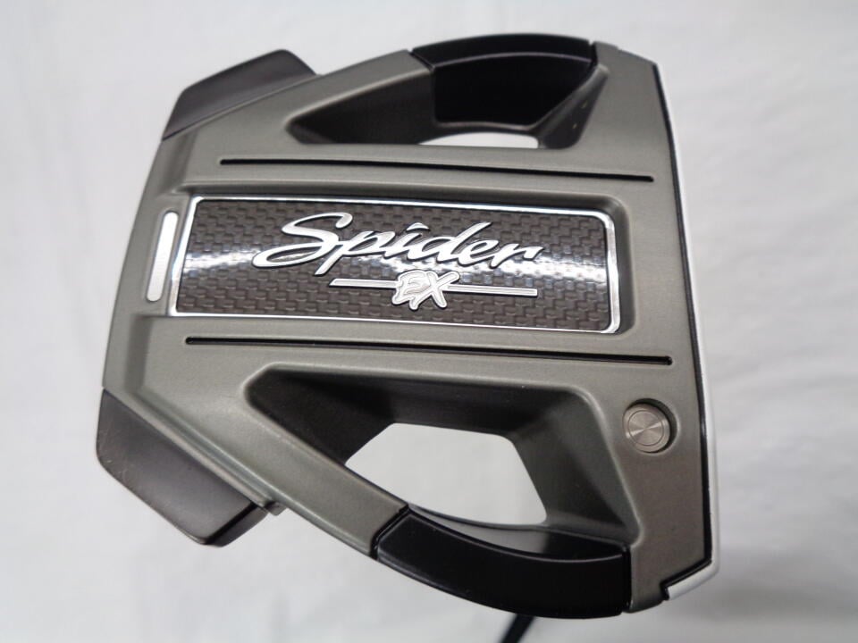 【中古】テーラーメイド Spider EX PLATINUM/WHITE SINGLE BEND パター 33.0インチ ヘッドカバーあり オリジナルスチール Cランク 右利き用 Taylormade ゴルフクラブ ゴルフドゥ ゴルフ用品 GOLF DO 中古ゴル